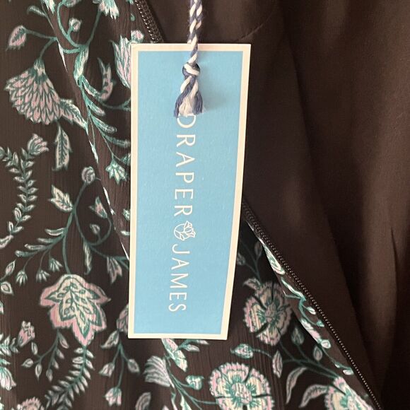 NWT Draper James Midi Dress SZ 8  Green Cottagecore Party Floral  DRW1027 - Picture 9 of 16